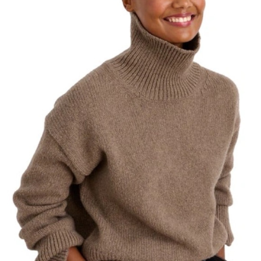 Alex Mill Betty wool-blend Turtleneck in Taupe, XS Excellent pre-owned condition